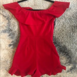 Red romper BEBE